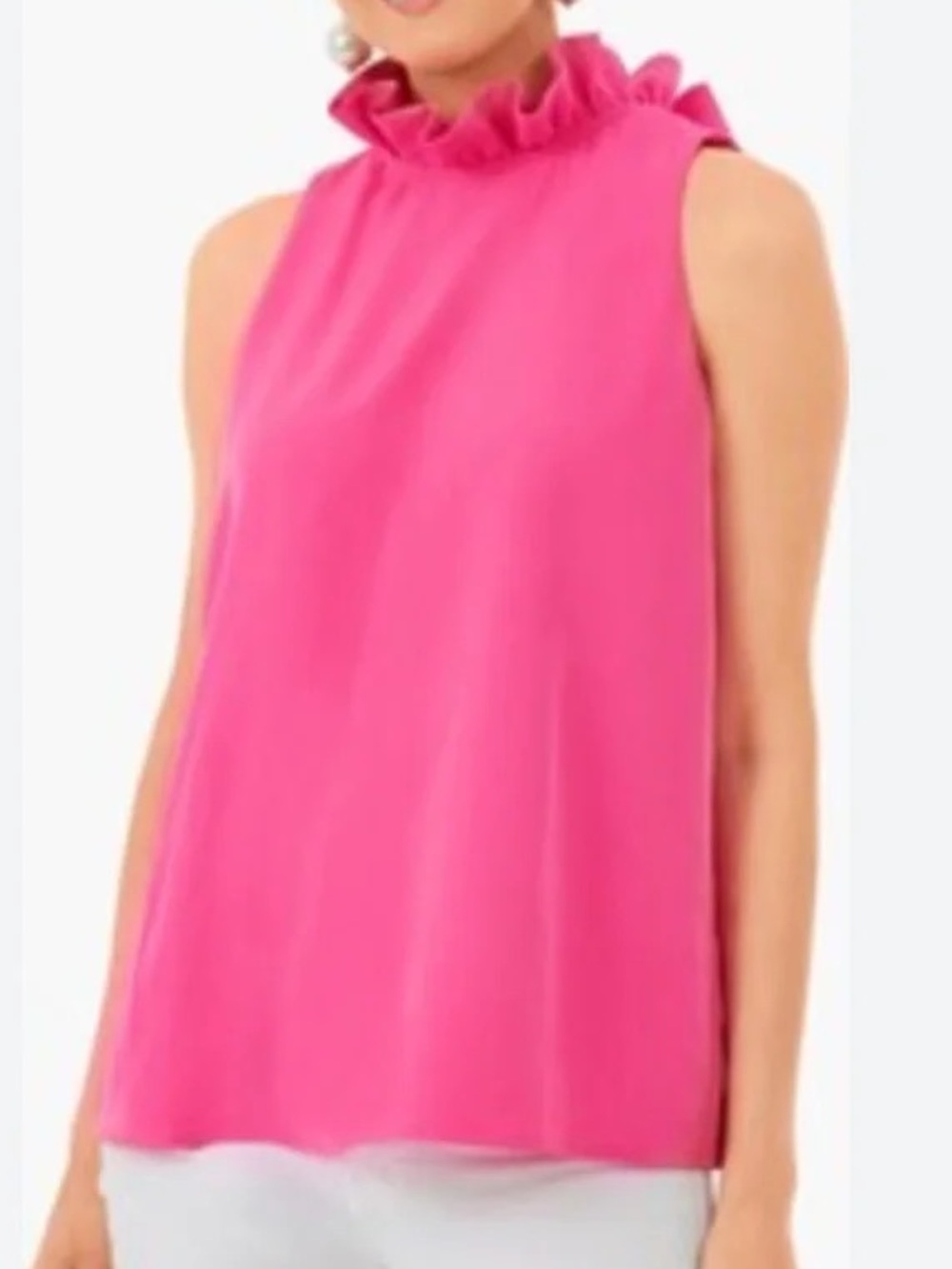 NWT. Tuckernuck. Mason Sleeveless Blouse. Pink. Size Large.